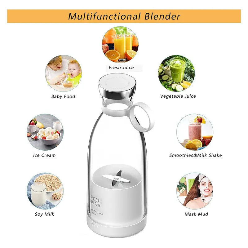 Portable Juicer and Blender Bottle